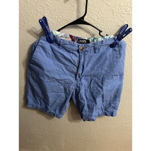 Chaps Men's Chino Shorts Green ‎ size 32 Inseam 8 Inches
